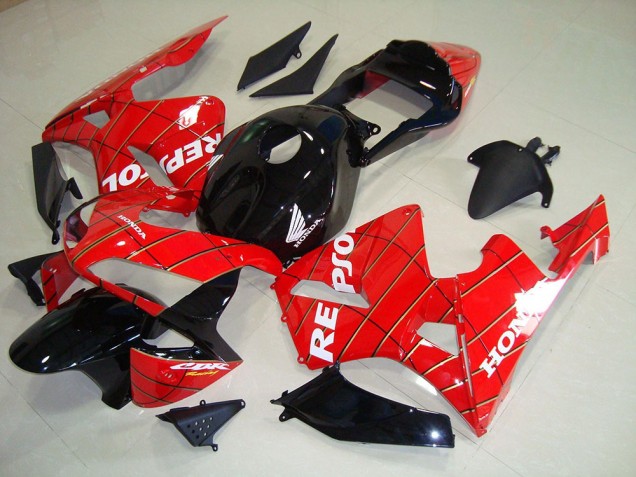 Custom 2003-2004 Black Spider Man Repsol Honda CBR600RR Motorcycle Fairing Kits Custom 2003-2004 Black Spider Man Repsol Honda CBR600RR Motorcycle Fairing Kits
