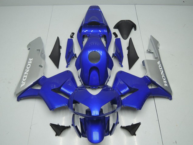 Custom 2003-2004 Blue Silver Honda CBR600RR Motorbike Fairing Custom 2003-2004 Blue Silver Honda CBR600RR Motorbike Fairing