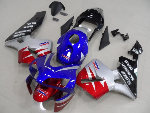Custom 2003-2004 Red Silver Blue Honda CBR600RR Motorcylce Fairings Custom 2003-2004 Red Silver Blue Honda CBR600RR Motorcylce Fairings