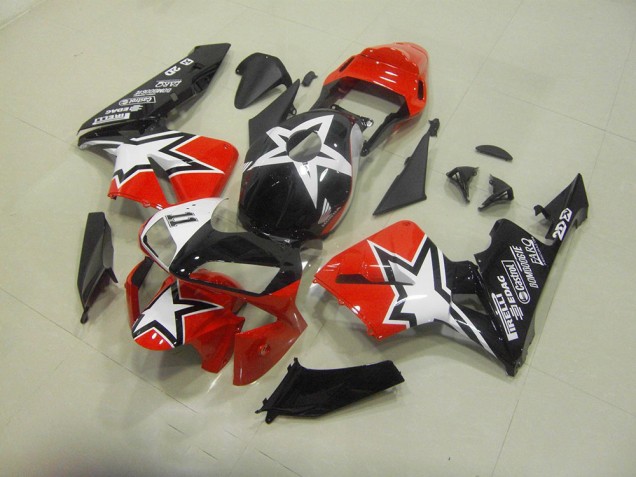 Custom 2003-2004 Black Red Honda CBR600RR Motorcycle Fairing Custom 2003-2004 Black Red Honda CBR600RR Motorcycle Fairing