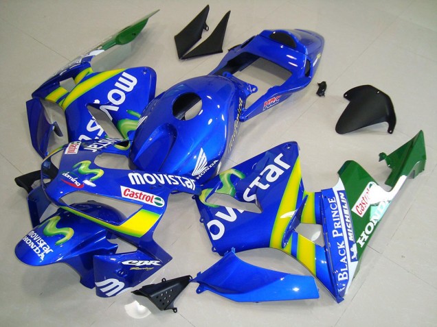 Custom 2003-2004 Movistar Honda CBR600RR Motorcycle Fairing Kit Custom 2003-2004 Movistar Honda CBR600RR Motorcycle Fairing Kit