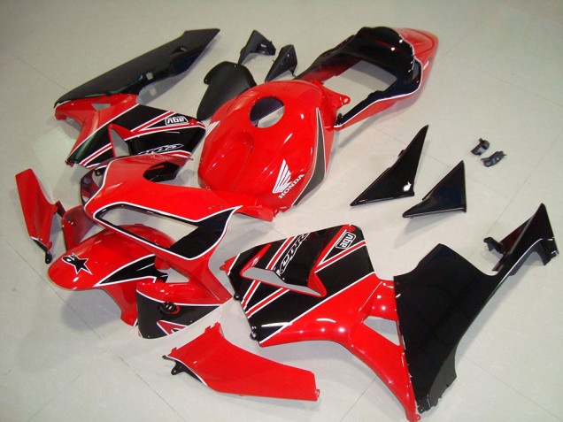 Custom 2003-2004 Red Black Honda CBR600RR Motorbike Fairing Kits Custom 2003-2004 Red Black Honda CBR600RR Motorbike Fairing Kits