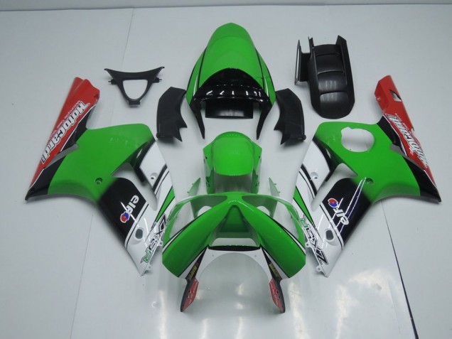 Custom 2003-2004 Green Motocard Kawasaki ZX6R Motorbike Fairings Custom 2003-2004 Green Motocard Kawasaki ZX6R Motorbike Fairings