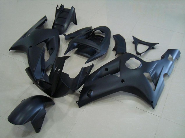Custom 2003-2004 Matte Black Kawasaki ZX6R Motorcycle Fairing Kits Custom 2003-2004 Matte Black Kawasaki ZX6R Motorcycle Fairing Kits