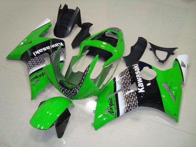 Custom 2003-2004 Green Nakano Kawasaki ZX6R Replacement Motorcycle Fairings Custom 2003-2004 Green Nakano Kawasaki ZX6R Replacement Motorcycle Fairings