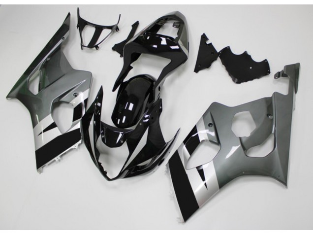 Custom 2003-2004 Black Grey Suzuki GSXR 1000 Moto Fairings Custom 2003-2004 Black Grey Suzuki GSXR 1000 Moto Fairings