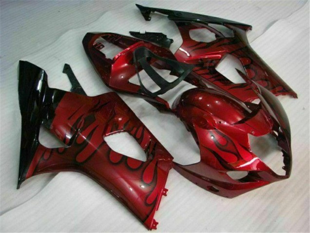 Custom 2003-2004 Red Suzuki GSXR 1000 Motorcycle Fairings Kit Custom 2003-2004 Red Suzuki GSXR 1000 Motorcycle Fairings Kit