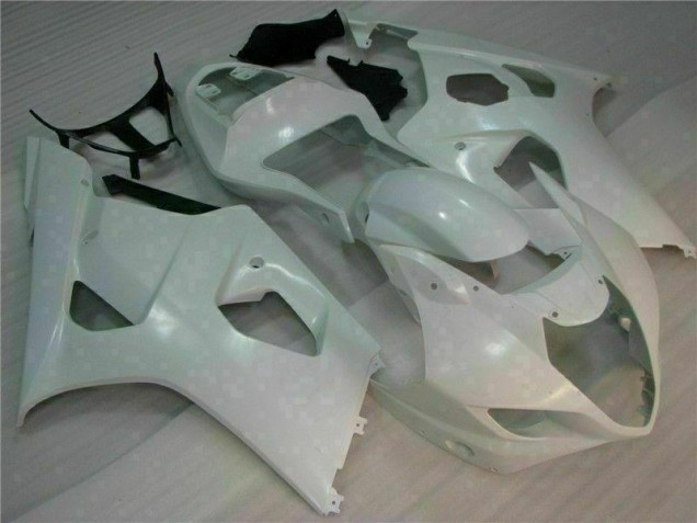 Custom 2003-2004 White Suzuki GSXR 1000 Motorbike Fairings & Bodywork Custom 2003-2004 White Suzuki GSXR 1000 Motorbike Fairings & Bodywork