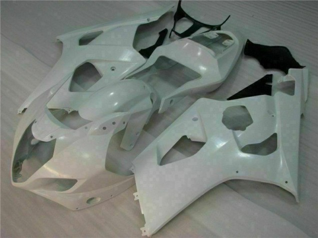 Custom 2003-2004 White Suzuki GSXR 1000 Motorbike Fairings & Bodywork Custom 2003-2004 White Suzuki GSXR 1000 Motorbike Fairings & Bodywork