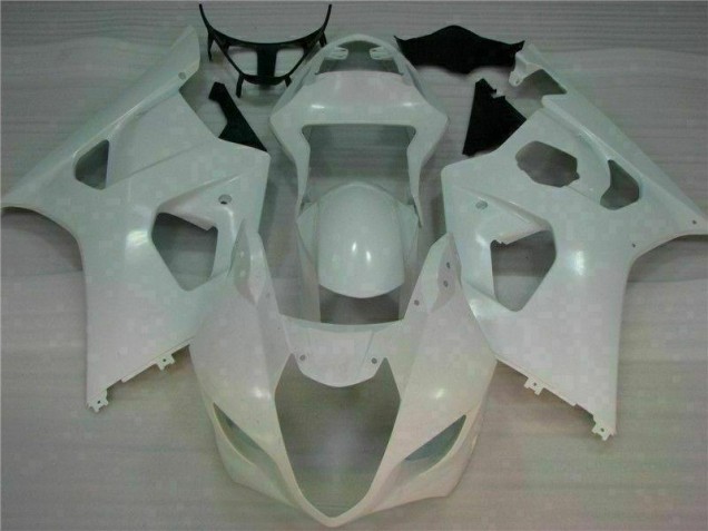 Custom 2003-2004 White Suzuki GSXR 1000 Motorbike Fairings & Bodywork Custom 2003-2004 White Suzuki GSXR 1000 Motorbike Fairings & Bodywork