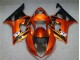 Custom 2003-2004 Orange Black Suzuki GSXR 1000 Motorcycle Fairing Kits