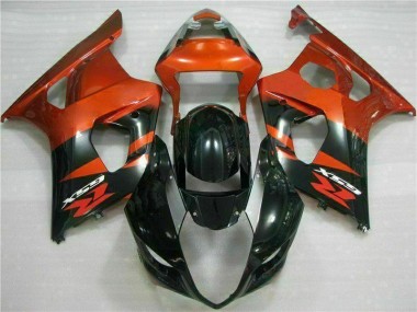 Custom 2003-2004 Brown Black Suzuki GSXR 1000 Replacement Motorcycle Fairings