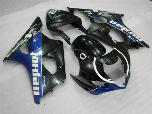 Custom 2003-2004 Black Blue Suzuki GSXR 1000 Motorcycle Fairing & Bodywork Custom 2003-2004 Black Blue Suzuki GSXR 1000 Motorcycle Fairing & Bodywork