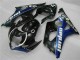 Custom 2003-2004 Black Blue Suzuki GSXR 1000 Motorcycle Fairing & Bodywork Custom 2003-2004 Black Blue Suzuki GSXR 1000 Motorcycle Fairing & Bodywork