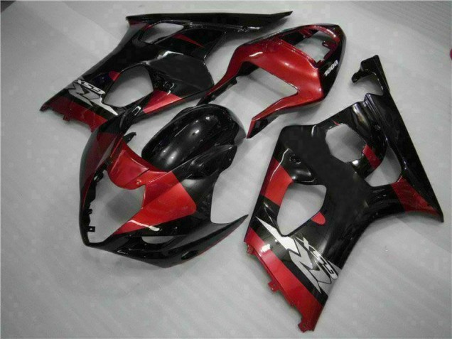 Custom 2003-2004 Red Black Suzuki GSXR 1000 Motorcycle Fairing Kits Custom 2003-2004 Red Black Suzuki GSXR 1000 Motorcycle Fairing Kits
