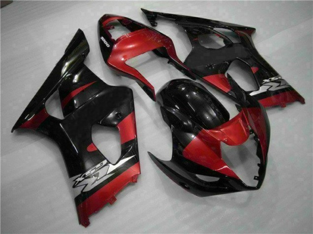 Custom 2003-2004 Red Black Suzuki GSXR 1000 Motorcycle Fairing Kits Custom 2003-2004 Red Black Suzuki GSXR 1000 Motorcycle Fairing Kits