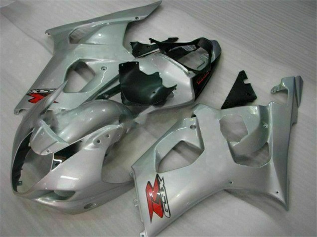 Custom 2003-2004 Silver Suzuki GSXR 1000 Motorbike Fairing Custom 2003-2004 Silver Suzuki GSXR 1000 Motorbike Fairing