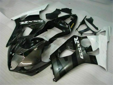 Custom 2003-2004 White Black Suzuki GSXR 1000 Bike Fairing