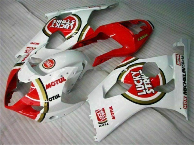 Custom 2003-2004 Red White Suzuki GSXR 1000 Motorbike Fairing Kits Custom 2003-2004 Red White Suzuki GSXR 1000 Motorbike Fairing Kits