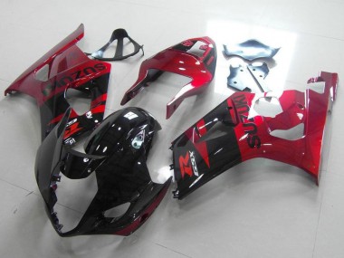 Custom 2003-2004 Black Red Suzuki GSXR 1000 Bike Fairing