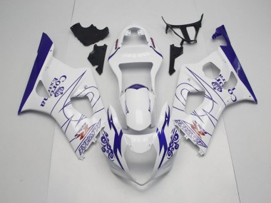 Custom 2003-2004 Blue Whie Corona Suzuki GSXR 1000 Moto Fairings