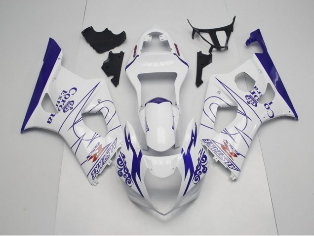 Custom 2003-2004 Blue Whie Corona Suzuki GSXR 1000 Moto Fairings Custom 2003-2004 Blue Whie Corona Suzuki GSXR 1000 Moto Fairings