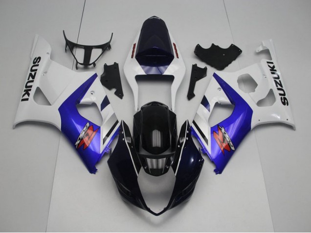 Custom 2003-2004 Dark Blue Front and Blue Suzuki GSXR 1000 Motorcycle Replacement Fairings Custom 2003-2004 Dark Blue Front and Blue Suzuki GSXR 1000 Motorcycle Replacement Fairings