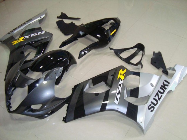 Custom 2003-2004 Grey Silver Suzuki GSXR 1000 Motorcycle Fairings Kit Custom 2003-2004 Grey Silver Suzuki GSXR 1000 Motorcycle Fairings Kit