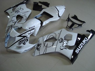 Custom 2003-2004 White Corona Suzuki GSXR 1000 Bike Fairings