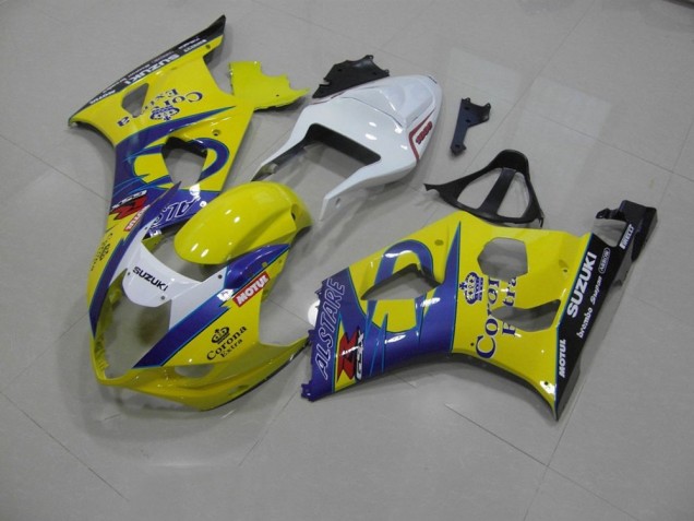 Custom 2003-2004 Yellow Corona Suzuki GSXR 1000 Bike Fairing Custom 2003-2004 Yellow Corona Suzuki GSXR 1000 Bike Fairing