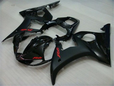 Aftermarket 2003-2005 Yamaha YZF R6 Motorcycle Fairings MF0893 - Black