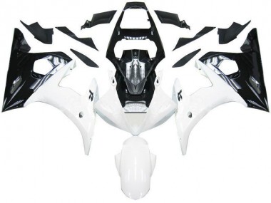 Aftermarket 2003-2005 Black White Yamaha YZF R6 Motorcycle Fairing Kits