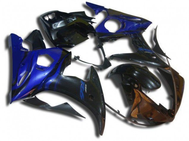 Custom 2003-2005 Blue Flame Yamaha YZF R6 Bike Fairing Custom 2003-2005 Blue Flame Yamaha YZF R6 Bike Fairing