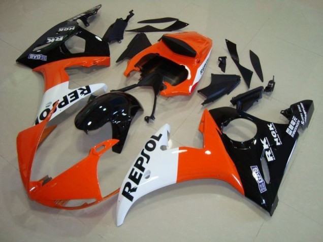 Custom 2003-2005 Repsol Yamaha YZF R6 Motor Bike Fairings Custom 2003-2005 Repsol Yamaha YZF R6 Motor Bike Fairings