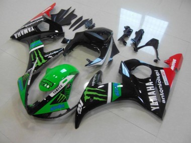 Custom 2003-2005 Green Monster Yamaha YZF R6 Replacement Motorcycle Fairings