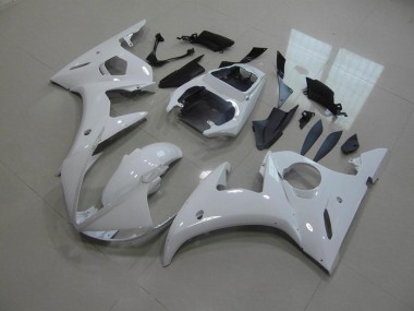 Custom 2003-2005 White No Decals Yamaha YZF R6 Motorcylce Fairings