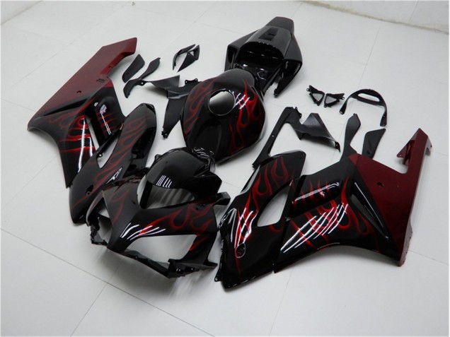 Custom 2004-2005 Red Black Honda CBR1000RR Motorbike Fairing Kits Custom 2004-2005 Red Black Honda CBR1000RR Motorbike Fairing Kits
