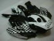 Custom 2004-2005 White Black Honda CBR1000RR Replacement Fairings Custom 2004-2005 White Black Honda CBR1000RR Replacement Fairings