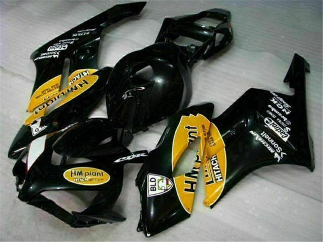 Custom 2004-2005 Yellow Black Honda CBR1000RR Motorbike Fairing Custom 2004-2005 Yellow Black Honda CBR1000RR Motorbike Fairing