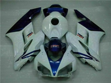Custom 2004-2005 White Blue Honda CBR1000RR Motor Bike Fairings