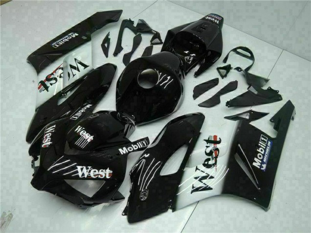 Custom 2004-2005 Black West Honda CBR1000RR Replacement Motorcycle Fairings Custom 2004-2005 Black West Honda CBR1000RR Replacement Motorcycle Fairings