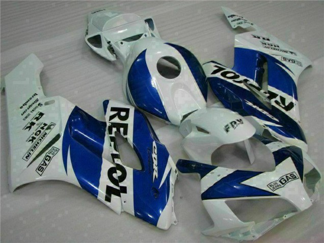 Custom 2004-2005 White Blue Repsol Honda CBR1000RR Motorbike Fairing Kits Custom 2004-2005 White Blue Repsol Honda CBR1000RR Motorbike Fairing Kits