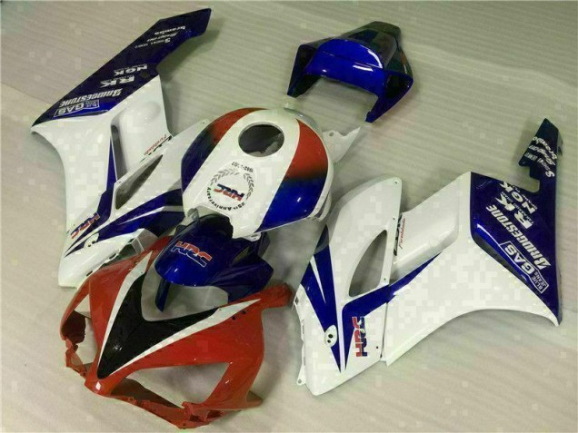 Custom 2004-2005 White Blue Red Honda CBR1000RR Moto Fairings Custom 2004-2005 White Blue Red Honda CBR1000RR Moto Fairings