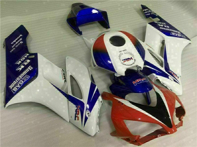 Custom 2004-2005 White Blue Red Honda CBR1000RR Moto Fairings Custom 2004-2005 White Blue Red Honda CBR1000RR Moto Fairings