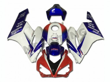 Custom 2004-2005 White Blue Red Honda CBR1000RR Moto Fairings
