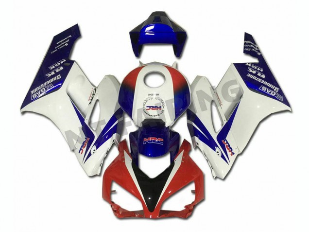 Custom 2004-2005 White Blue Red Honda CBR1000RR Moto Fairings Custom 2004-2005 White Blue Red Honda CBR1000RR Moto Fairings