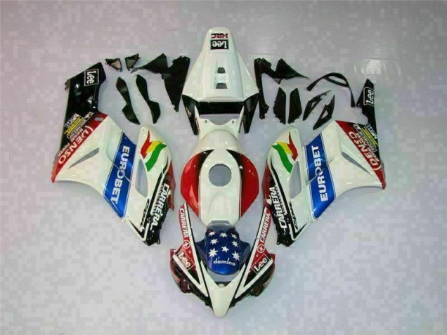 Custom 2004-2005 White Red Honda CBR1000RR Motorcycle Replacement Fairings Custom 2004-2005 White Red Honda CBR1000RR Motorcycle Replacement Fairings