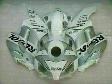 Custom 2004-2005 White Silver Repsol Honda CBR1000RR Motorcyle Fairings