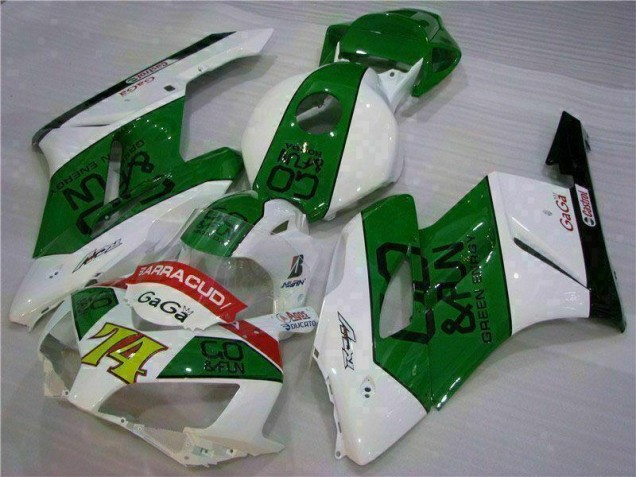 Custom 2004-2005 Green White Honda CBR1000RR Motorcycle Fairing Custom 2004-2005 Green White Honda CBR1000RR Motorcycle Fairing