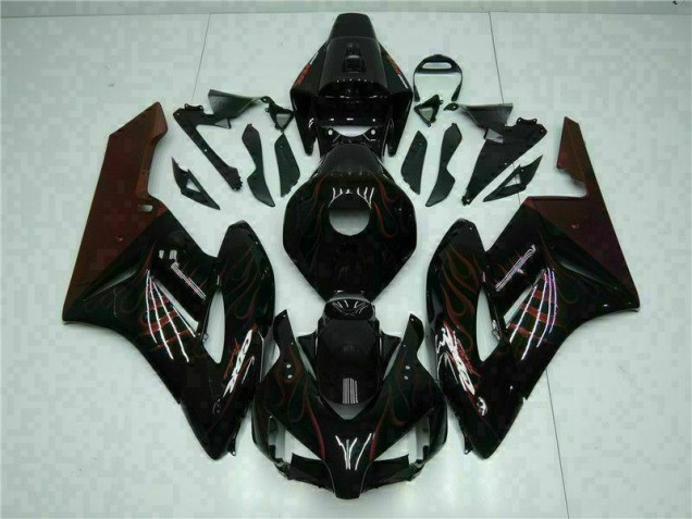 Custom 2004-2005 Red Flame Honda CBR1000RR Motorcycle Fairing Kits Custom 2004-2005 Red Flame Honda CBR1000RR Motorcycle Fairing Kits